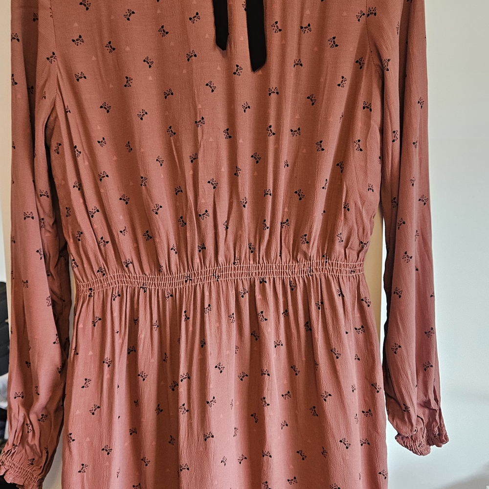 Chic Long Sleeve Dress in Dusty Pink